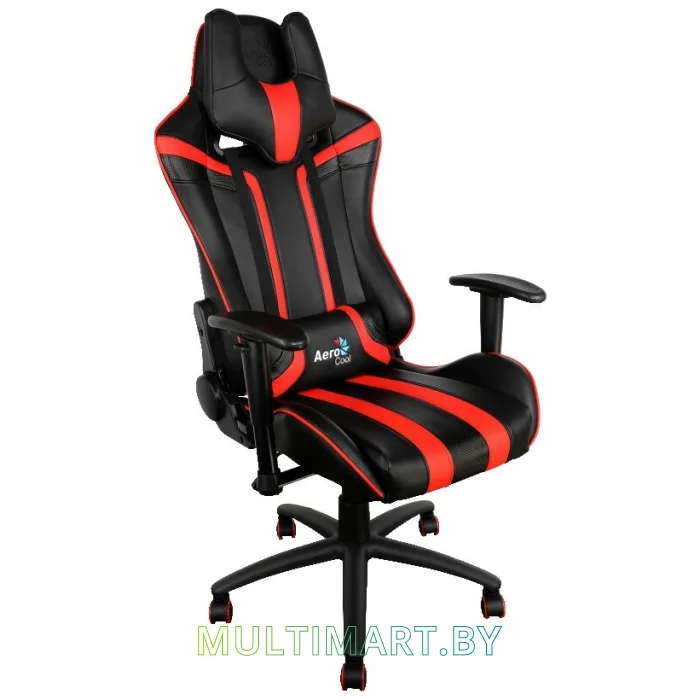 Кресло компьютерное AeroCool AC120 AIR (черный/красный)